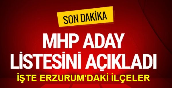 MHP 2019 yerel seçimleri belediye başkan adaylarını açıkladı