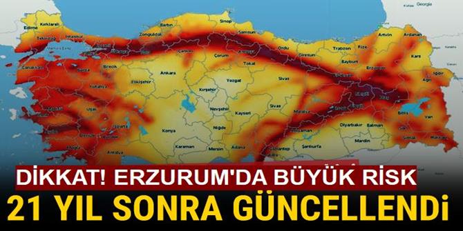 Türkiye'nin deprem haritası güncellendi!