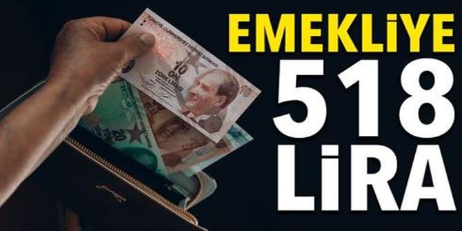 Emekliye 518 lira