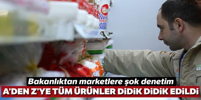 Bakanlıktan marketlere şok denetim