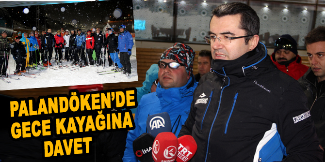 Palandöken’de gece kayağı