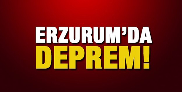 Erzurum 5 depremle sarsıldı