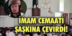 İmam vaazı kaskla verdi!...