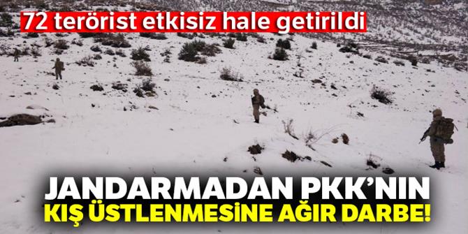 Jandarmadan PKK'nın kış üstlenmesine ağır darbe
