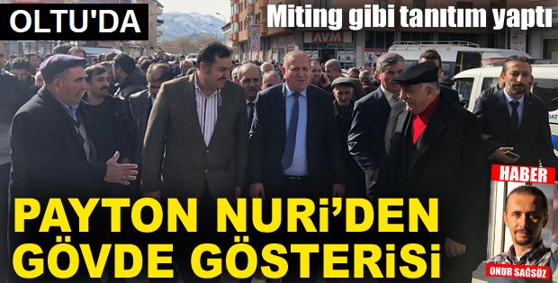 Miting gibi tanıtım yaptı