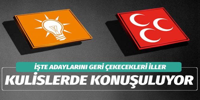 AK Parti ve MHP'nin adaylarını geri çekeceği iller