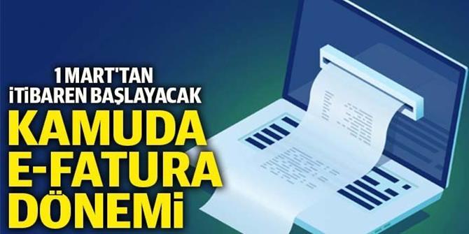 Kamuda e-fatura dönemi başlıyor