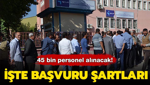 İŞKUR üzerinden 45 bin personel alım ilanı yayımlandı!