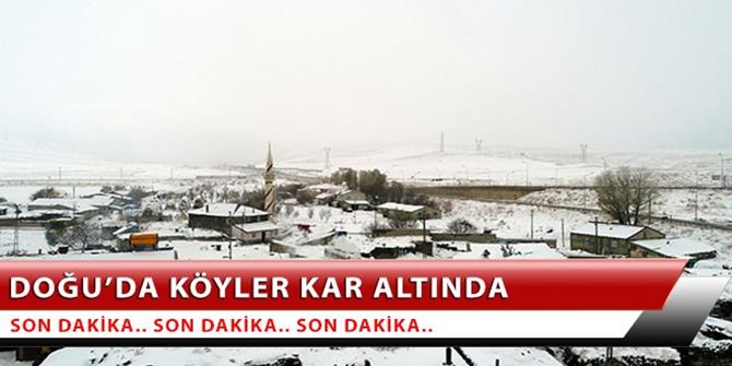 Doğu Anadolu'da kar yağışı: 300 köy ve mahalle yolu kapandı