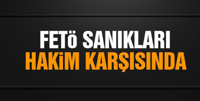 FETÖ sanığı çift hakim karşısında