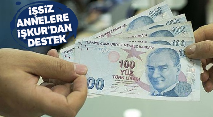 İŞKUR'dan işsiz anneye 2 bin 420 lira