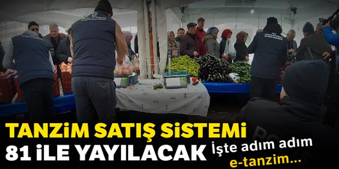 Tanzim satış sistemi 81 ile yayılacak