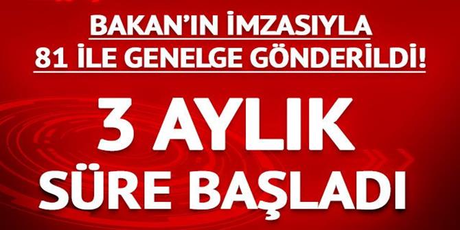 3 aylık süre başladı