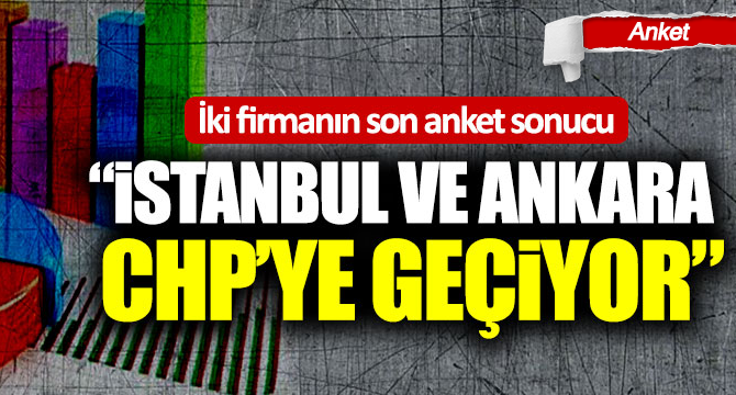 İki firmanın son anket sonucu: “İstanbul ve Ankara CHP’ye geçiyor”