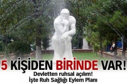 5 kişiden birinin ruh sağlığı bozuk!