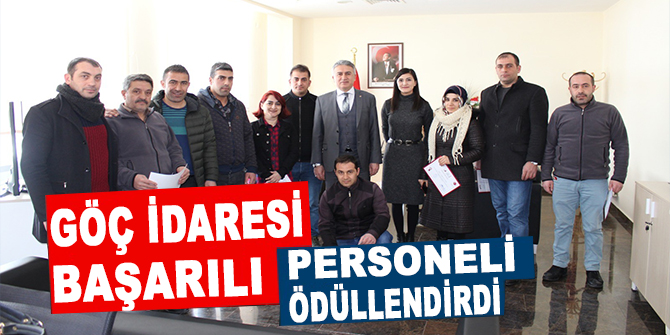 Göç İdaresi başarılı personeli ödüllendirdi