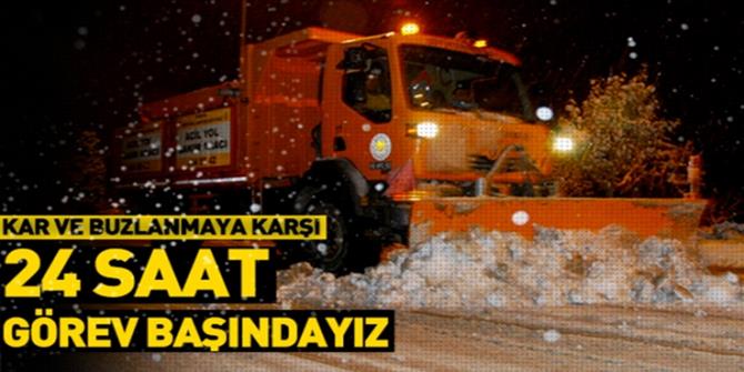 Doğu Anadolu'da 6 ilde ekiplerin yoğun kar mesaisi