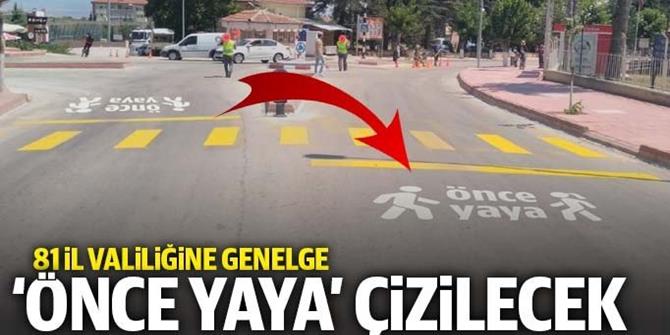 Yaya ve okul geçitlerine 'Önce Yaya' görselleri çizilecek