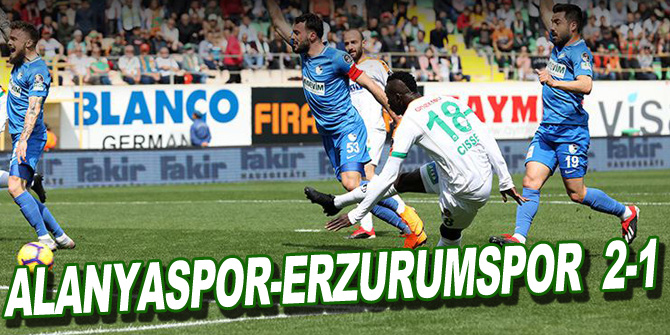 Alanyaspor-Erzurumspor maç sonucu: 2-1