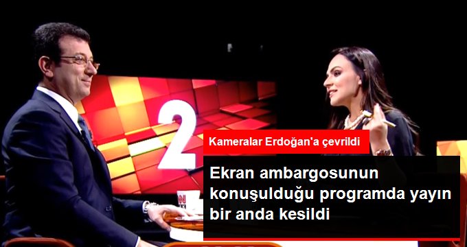 CNN Türk'te Ekrem İmamoğlu'nun konuşması yarıda kesildi