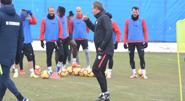 Erzurumspor Trabzonspor maçı hazırlıklarını sürdürdü