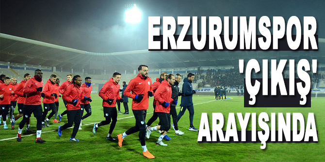 Erzurumspor 'çıkış' arayışında