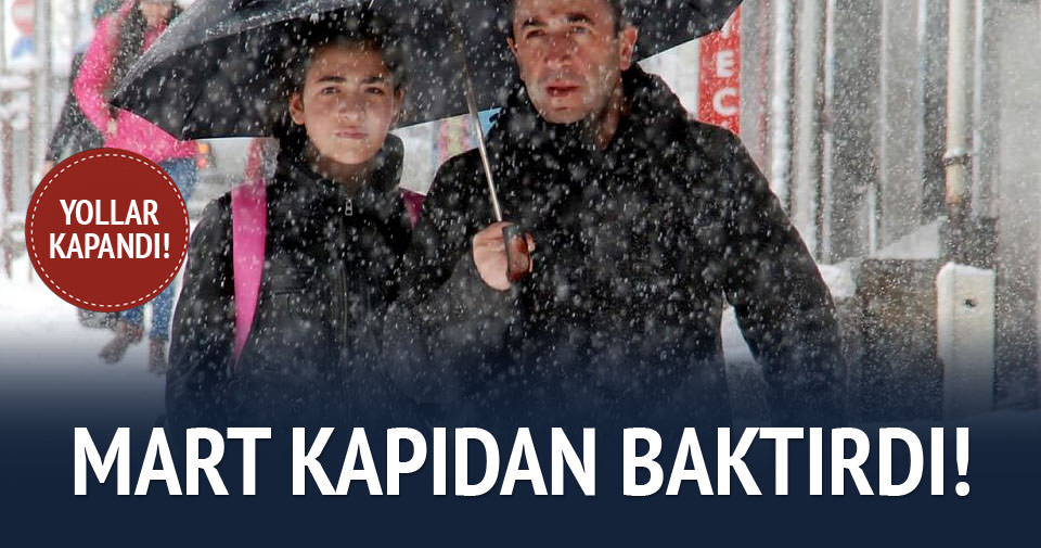 Erzurum'da Mart kapıdan baktırdı