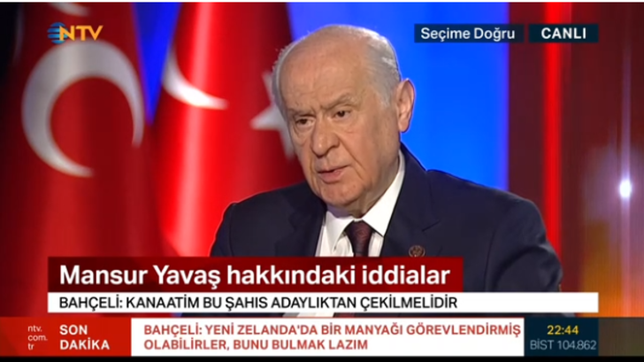 MHP Lideri Devlet Bahçeli'den canlı yayında Mansur Yavaş açıklaması!