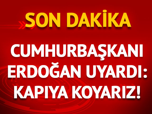 Cumhurbaşkanı Erdoğan, Ankapark'ın açılışında uyardı: Kapının önüne koyarız!