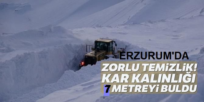 Kış mevsiminde kapanan Erzurum - Tekman yolu açılıyor