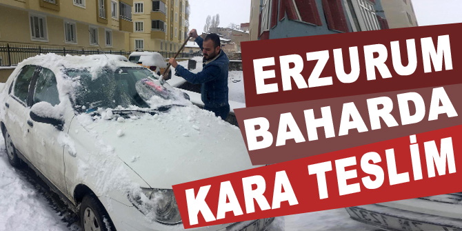 Erzurum baharda kara teslim