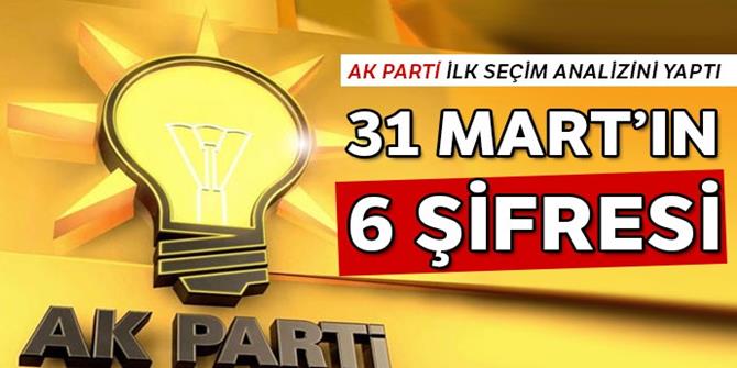 31 Mart’ın altı şifresi