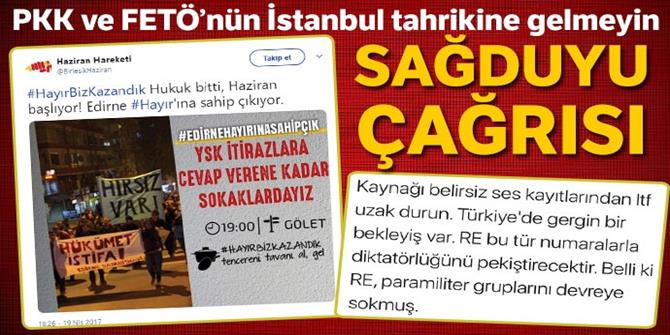 Sağduyu çağrısı!