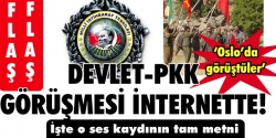 Devlet- PKK görüşmesi internette