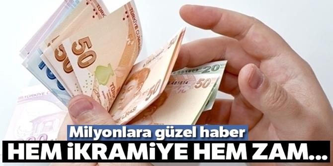 Emeklilere hem ikramiye hem de zam geliyor