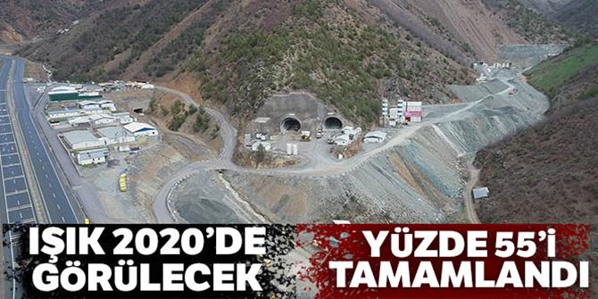 Yeni Zigana tünelinde yüzde 55 seviyesine ulaşıldı