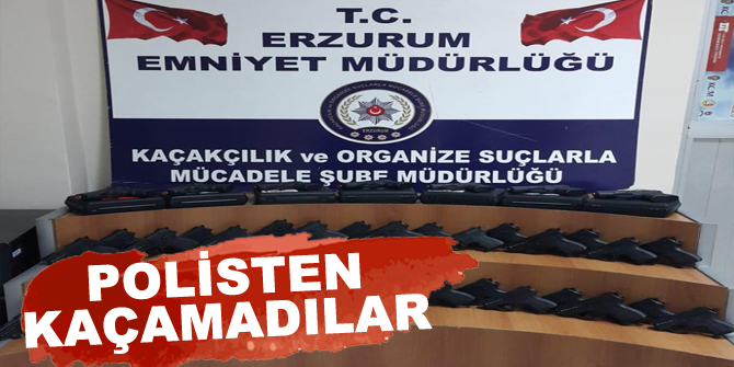 Polisten kaçamadılar