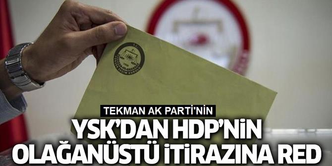 HDP’nin itirazına YSK’dan ret