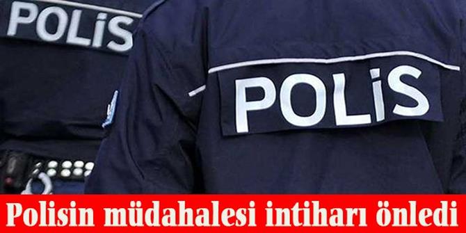 Erzurum'da Polis intiharı önledi