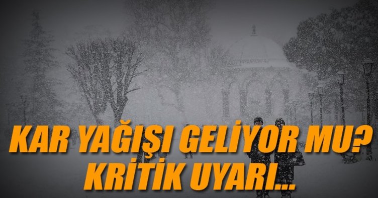 Doğu’da kar yağışı ve dolu uyarısı