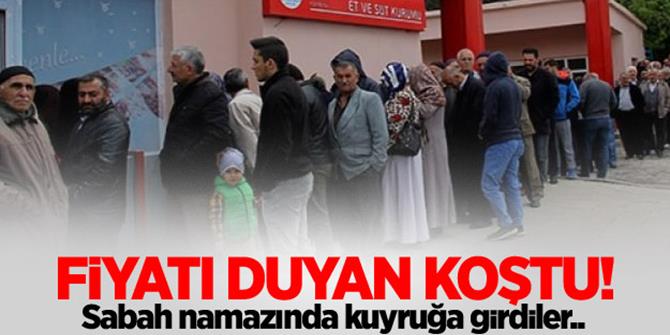Erzurum’da Ramazan öncesi ucuz et kuyruğu