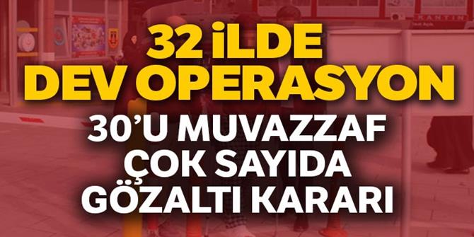 FETÖ'nün 'mahrem asker abilerine' operasyon: 50 gözaltı kararı