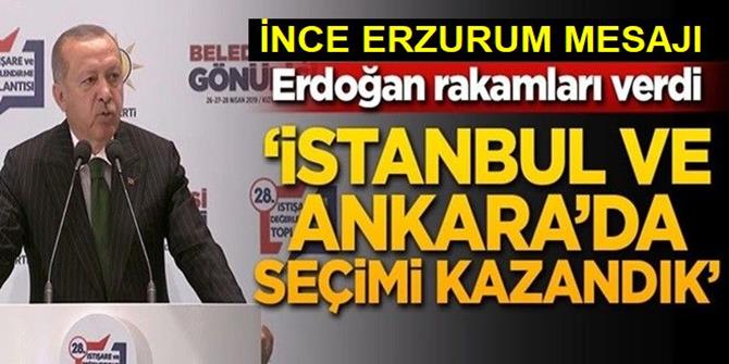 Erdoğan'dan Erzurum'a ince masaj