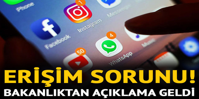 WhatsApp,Instagram ve Facebook çöktü mü? Bakanlıktan ilk açıklama