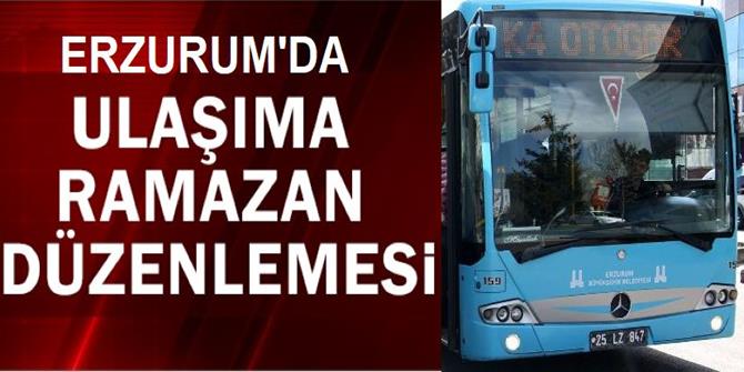 Erzurum’da toplu ulaşımda son sefer saati düzenlemesi