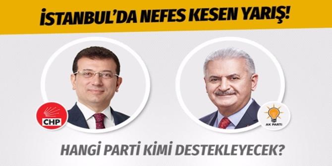 23 Haziran İstanbul seçimlerinde hangi parti hangi adayı destekleyecek?