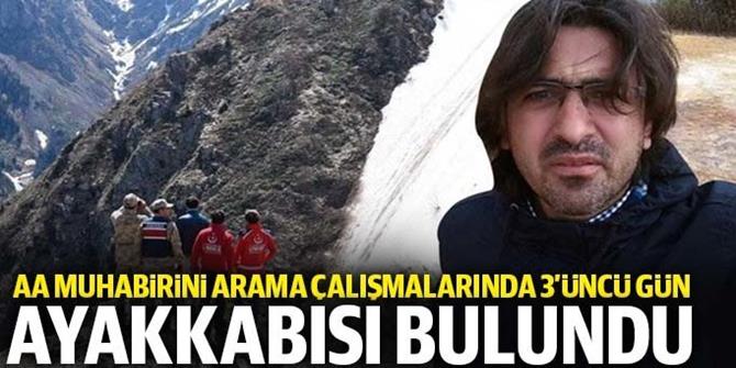 Kayıp gazetecinin ayakkabısı bulundu