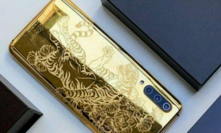 24 ayar saf altın kaplama Xiaomi Mi 9