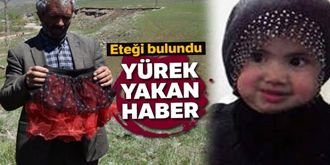 3 yaşındaki kız çocuğunun eteği bulundu