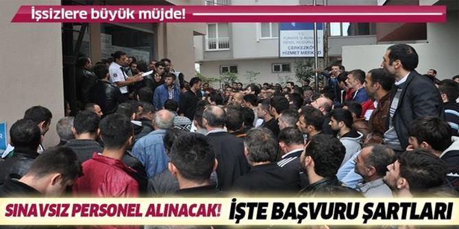 İŞKUR 600 büro memuru ve büro işçisi.